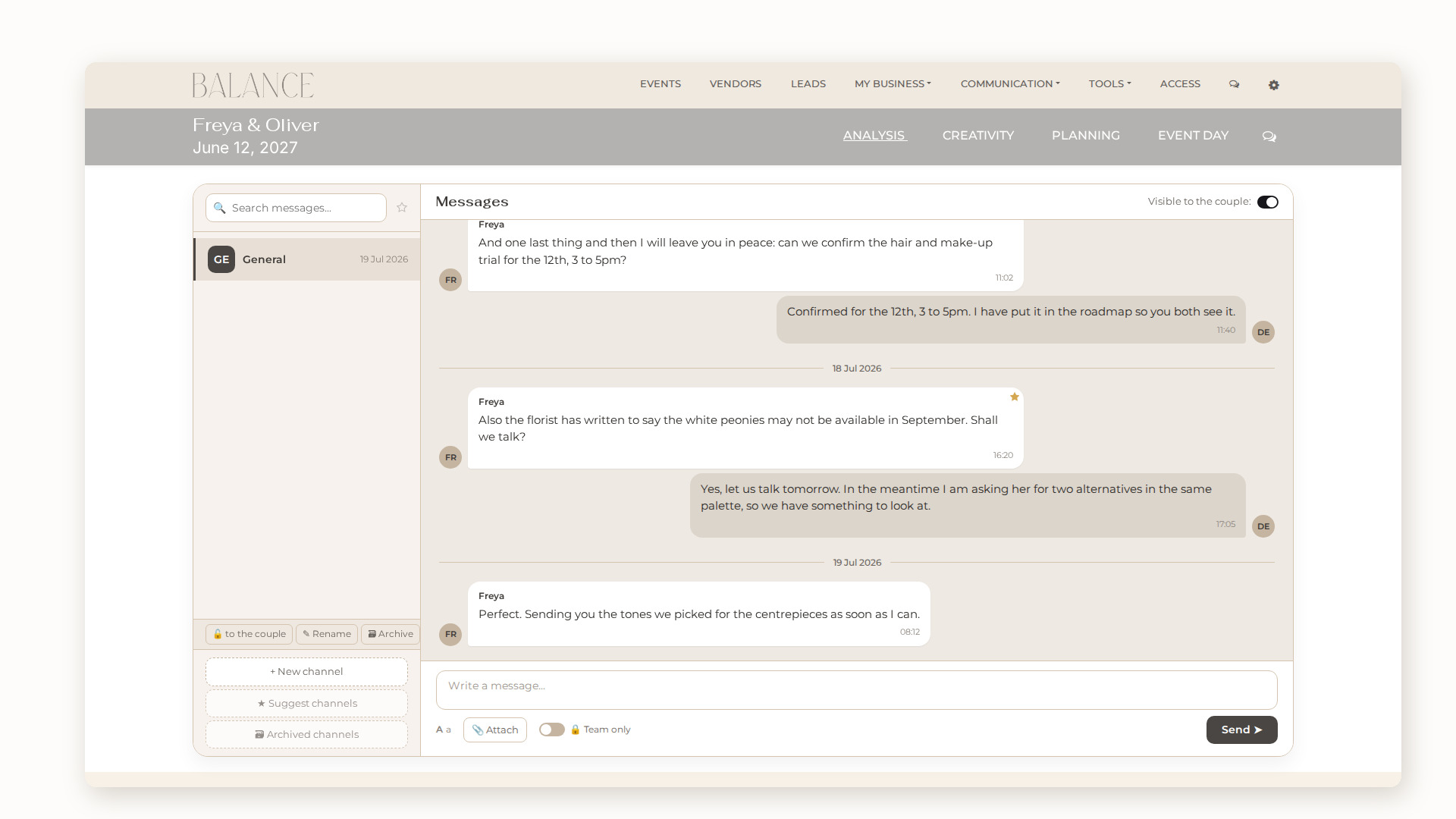 Multichannel communication